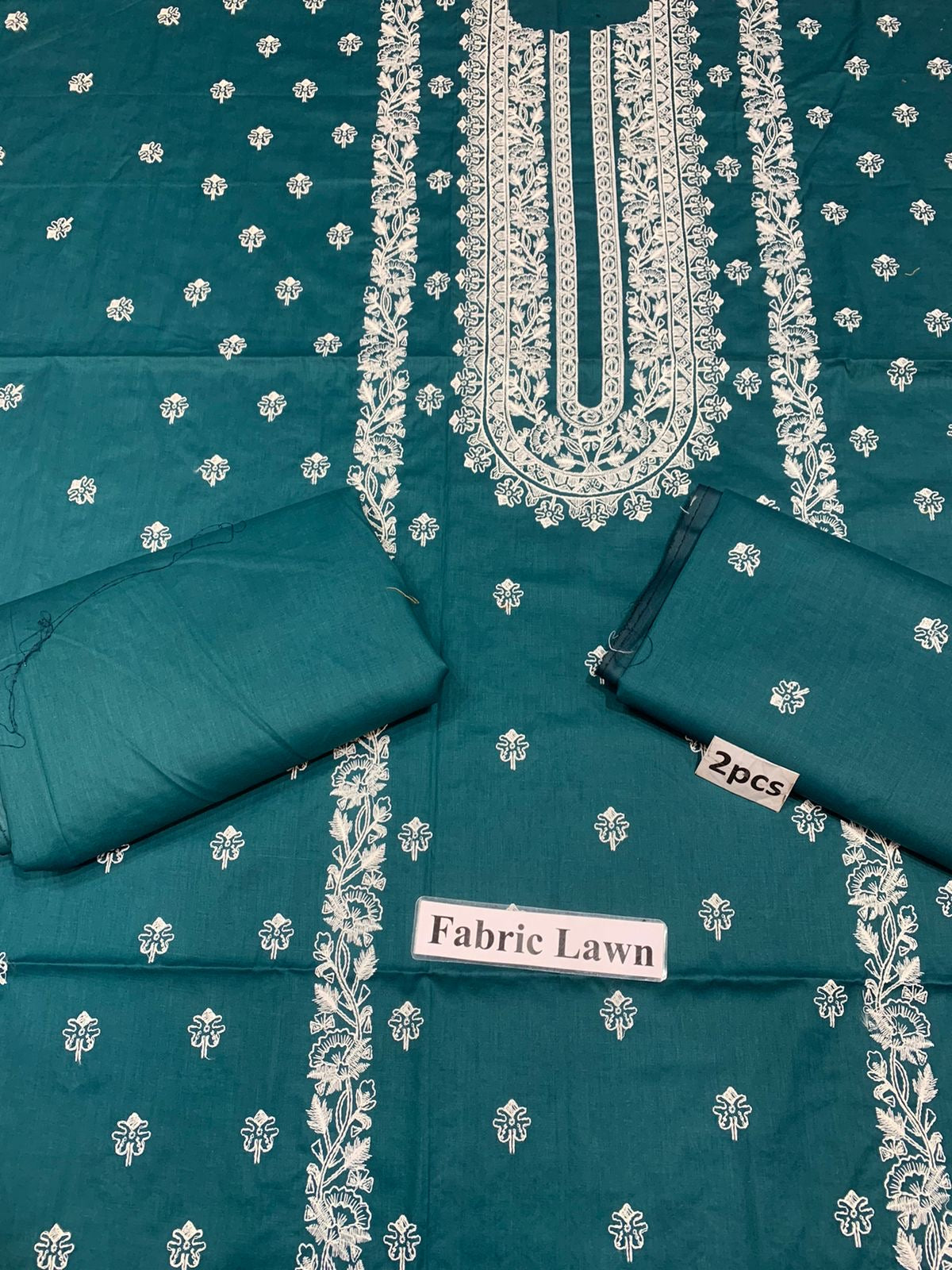 Embroidered - Lawn 2 Pcs   Unstitched Shirt and Trouser