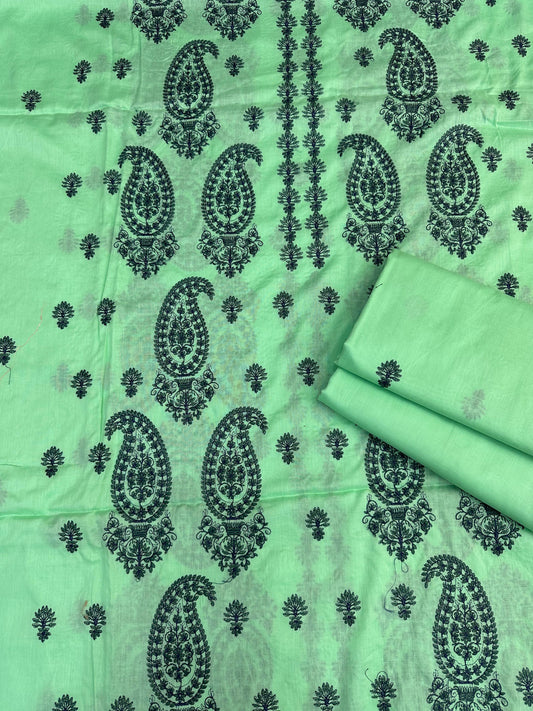 Bareeze Lawn 2 Pcs Embroidered Unstitched Suit - Summer Oufits.