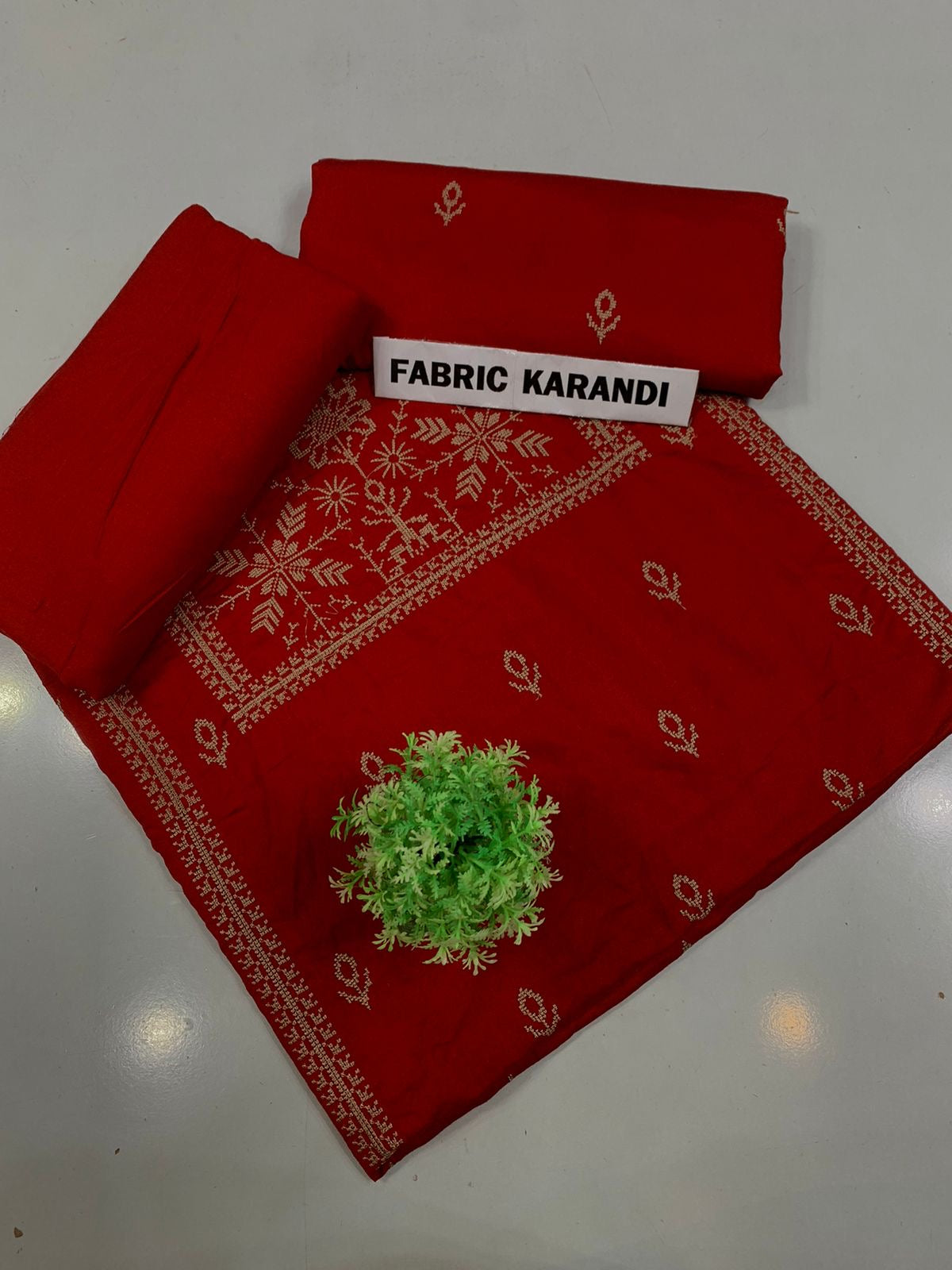 Bareeze - Karandi 2Pc      Premium Embroidered Unstitched Suit - Latest Fashion