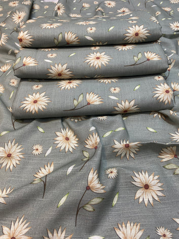 Khaddar - 2Pcs Printed Shirt And Trouser