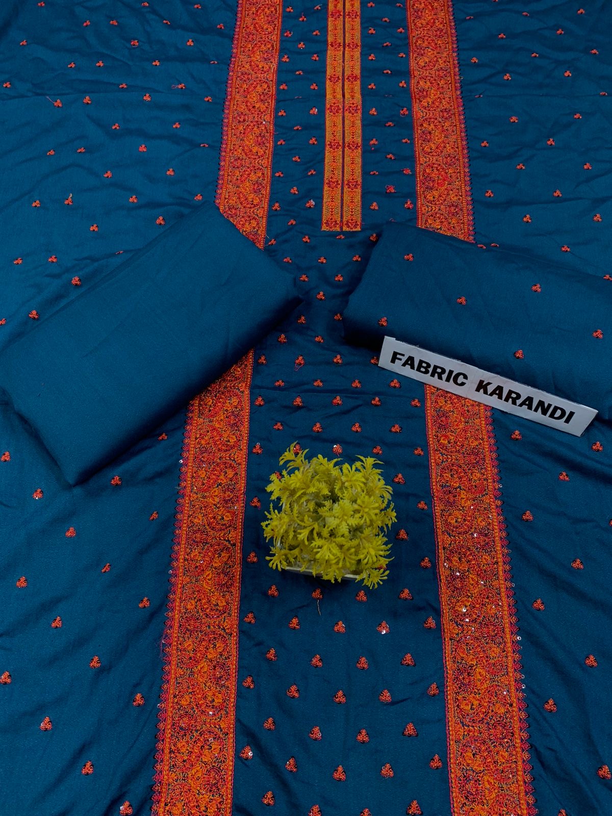 Bareeze - Karandi 2Pc                Premium Embroidered Unstitched Suit