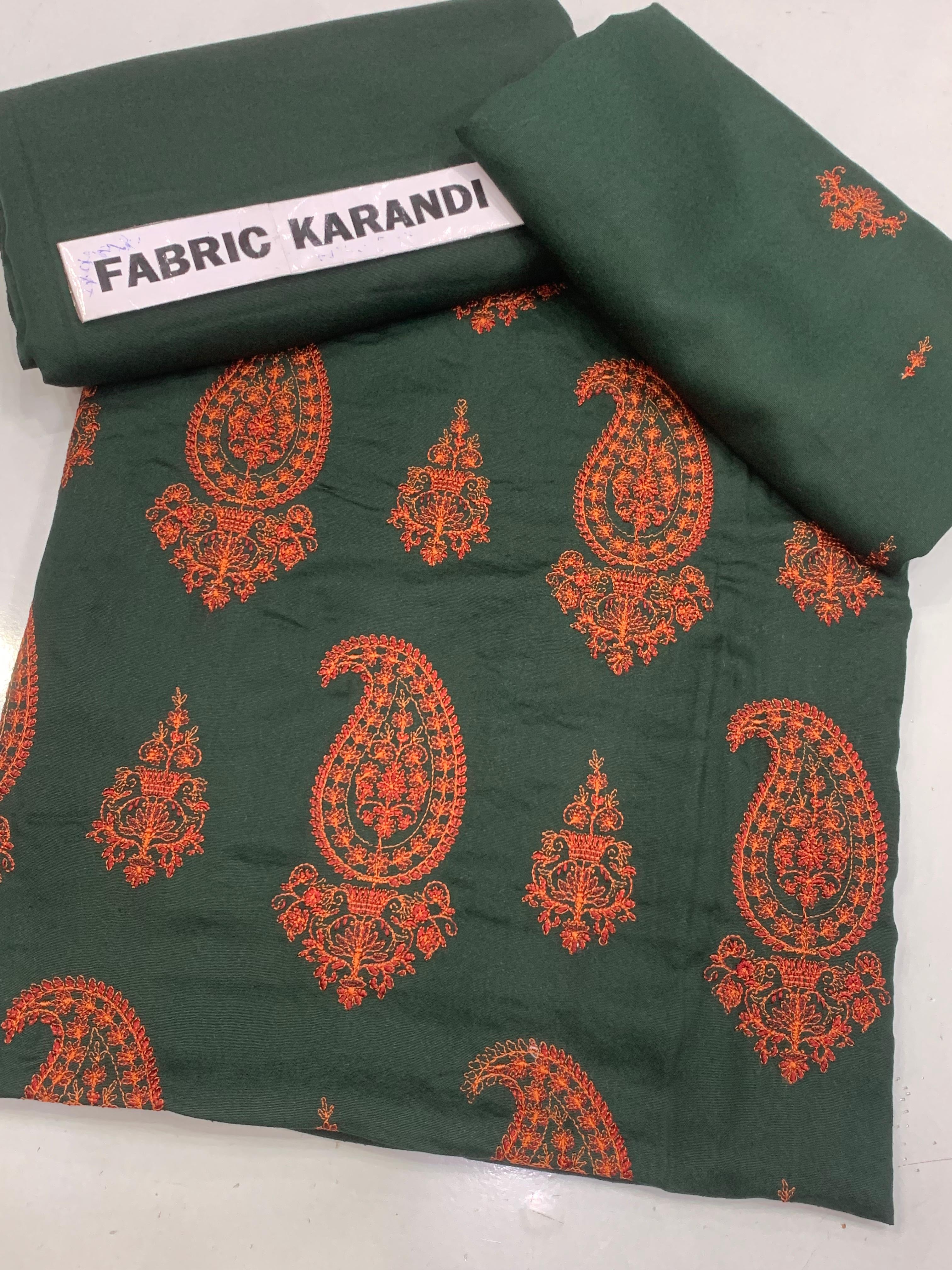 Bareeze karandi 2-Pcs Embroidered Outfit winter Elegance.