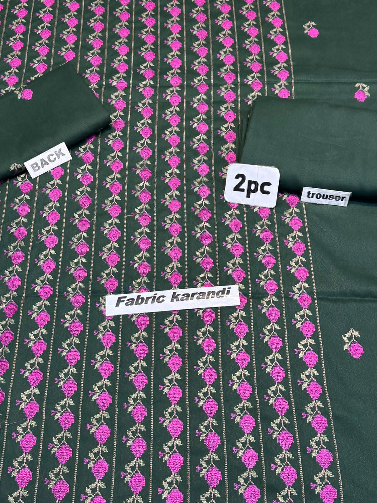 Bareeze - Karandi 2Pc Premium Viscous Embroidered Unstitched Suit: Winter Elegance