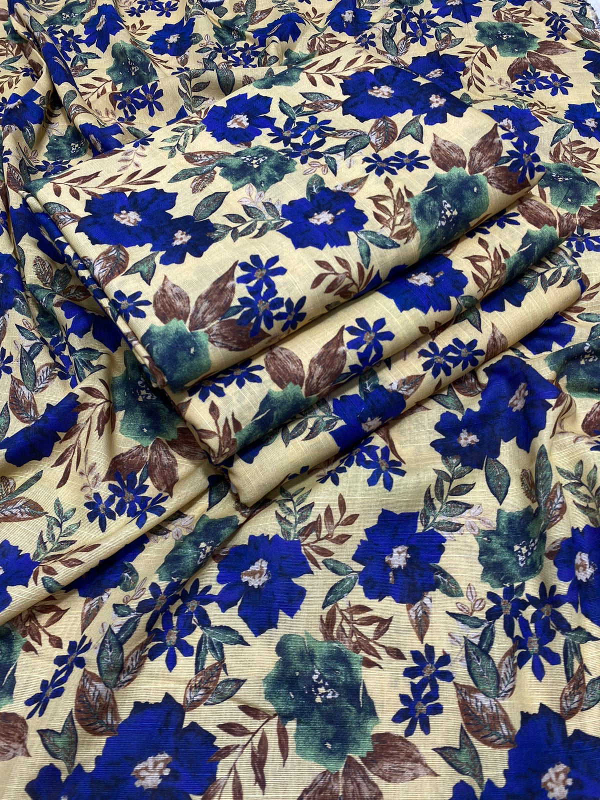 Khaddar - 2Pcs Printed Shirt And Trouser