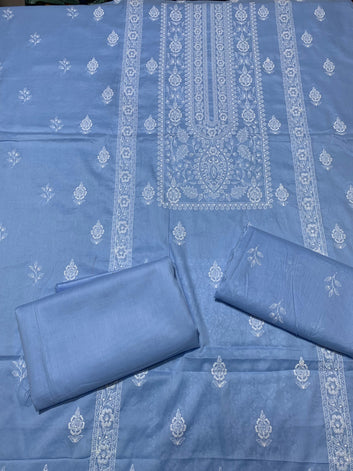 Embroidered - Lawn 2 Pcs   Unstitched Shirt and Trouser