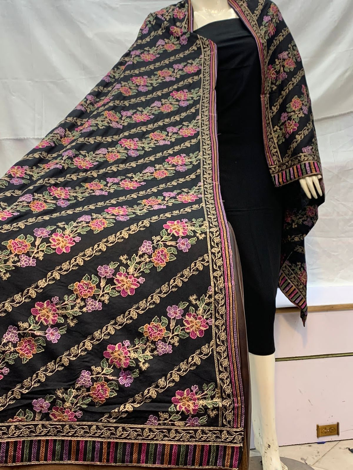 Bareeze Karandi Shawls           Heavy Viscous Embroidered      Winter Elegance