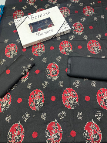 Bareeze - Karandi 2Pc Premium Embroidered Unstitched Suit
