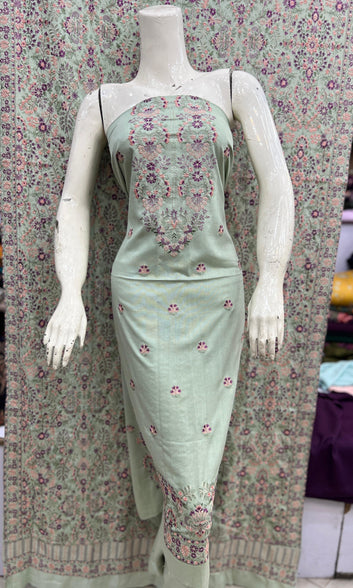 Bareeze - Karandi Heavy Shawl 3Pc Embroidered Unstitched Outfit: winter wear Latest Fashion