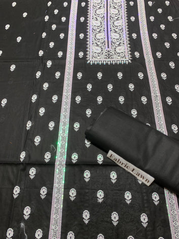 Embroidered - Lawn 2 Pcs   Unstitched Shirt and Trouser