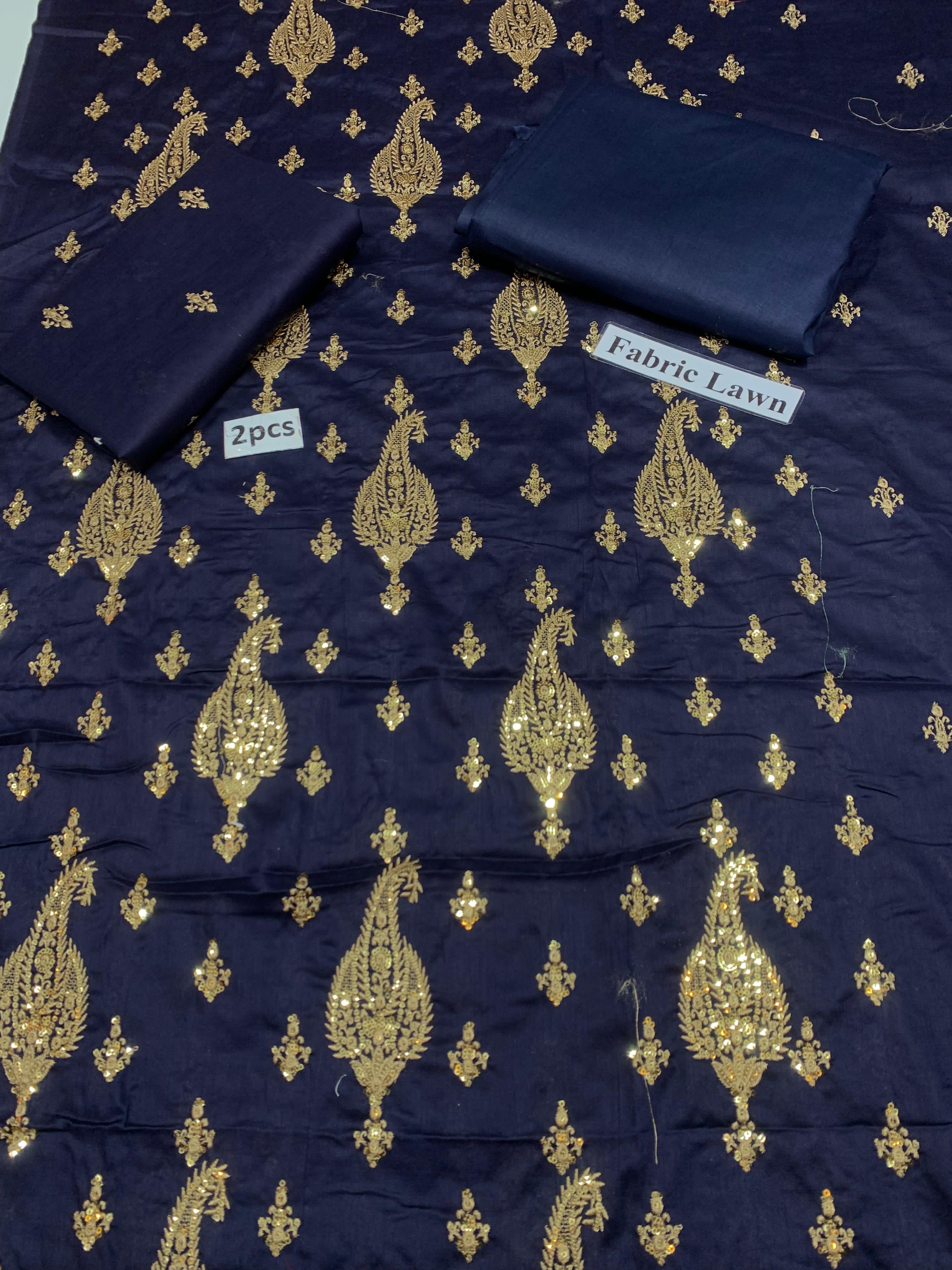 Bareeze - Lawn 2 Pcs        Embroidered Unstitched Shirt and Trouser