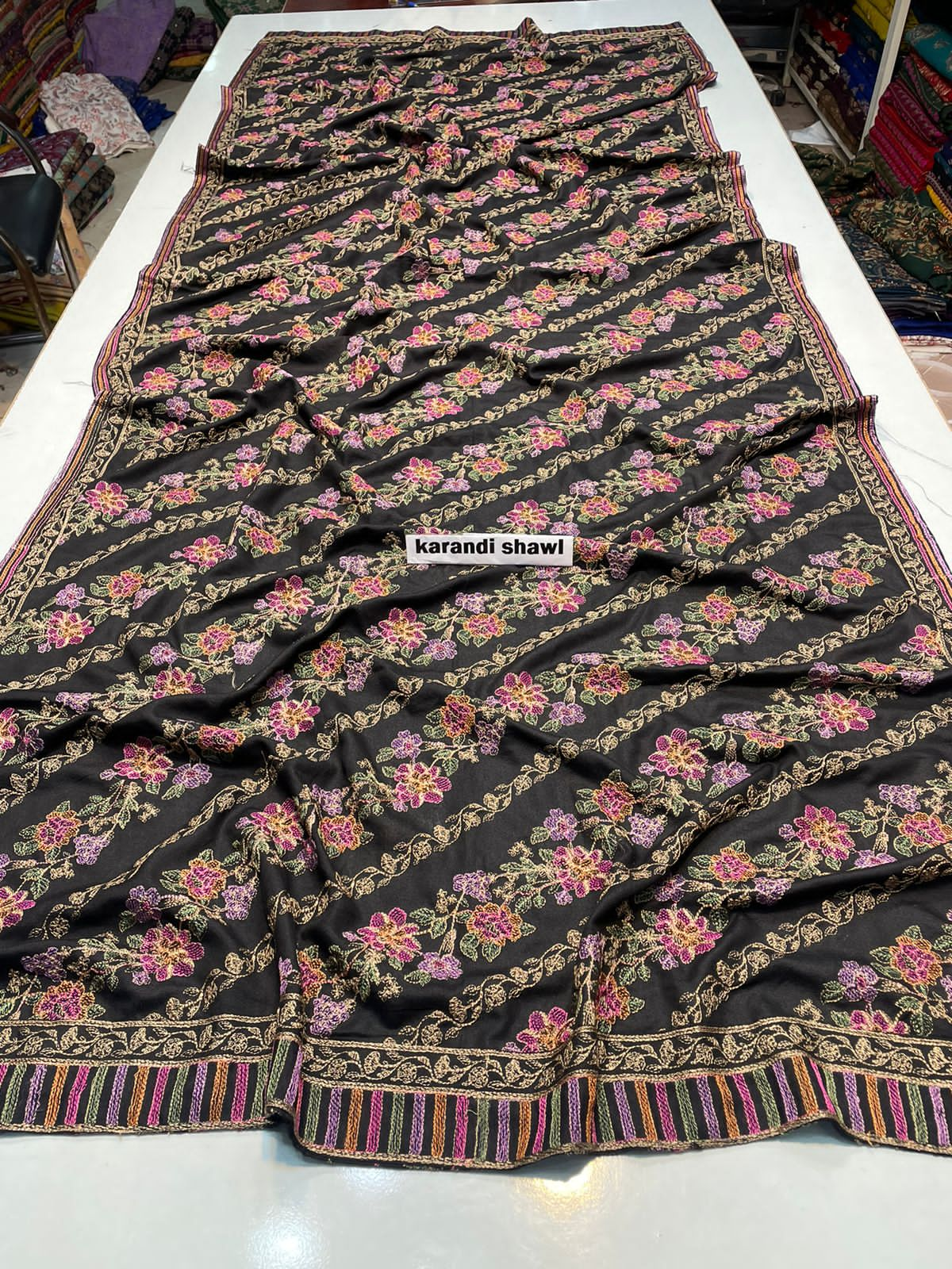 Bareeze Karandi Shawls           Heavy Viscous Embroidered      Winter Elegance