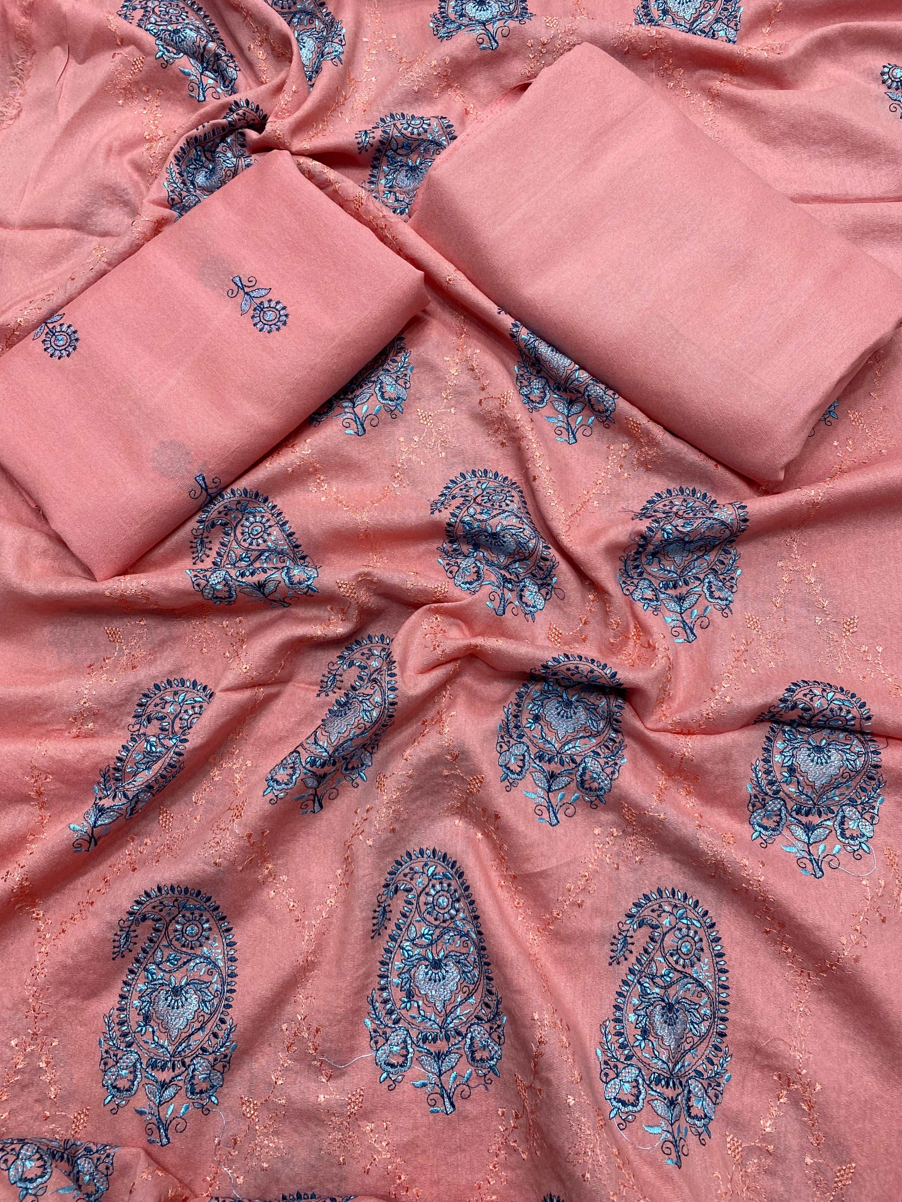 Bareeze - Karandi 2Pcs Embroidered Unstitched Suit