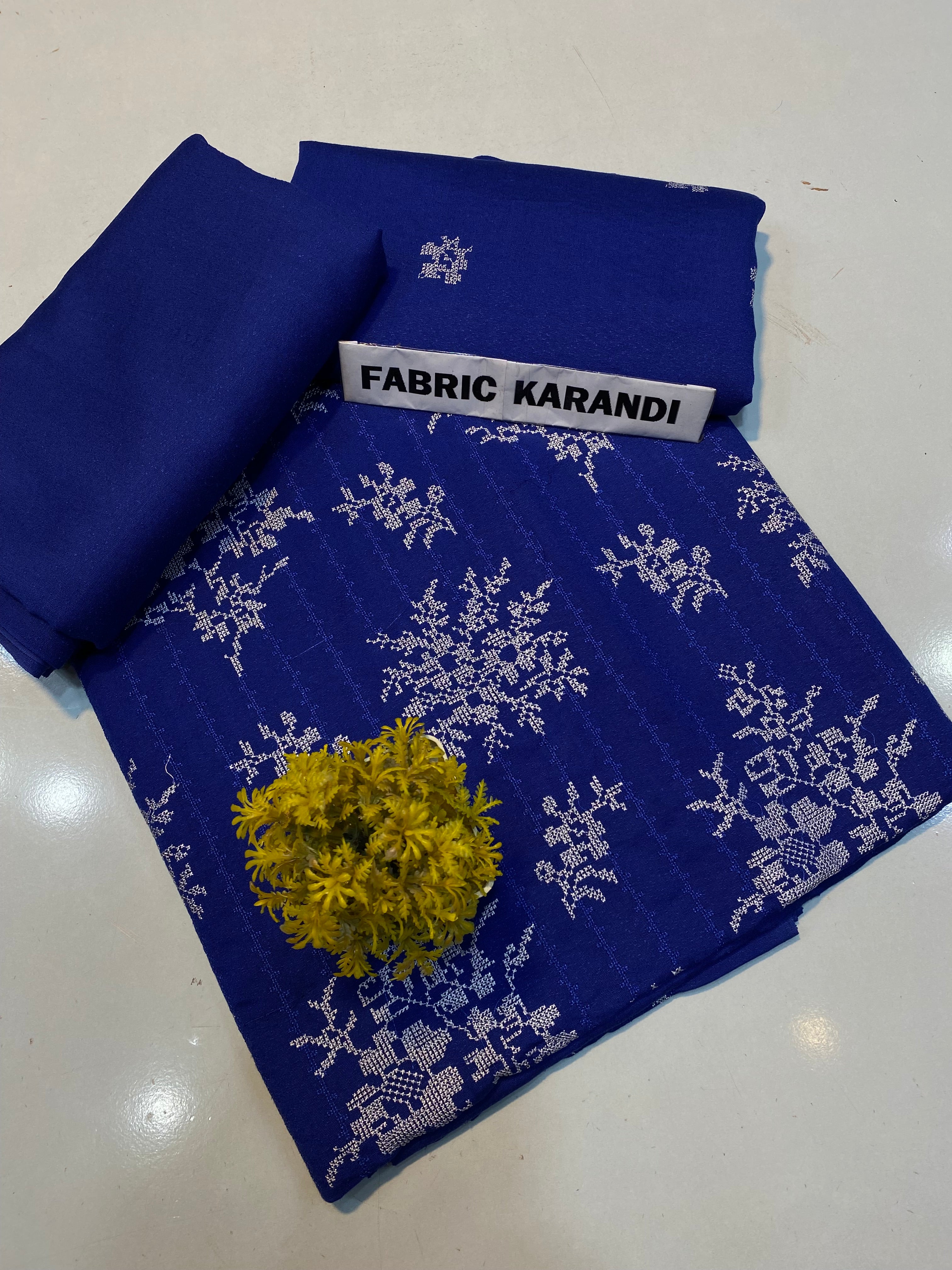 Bareeze - Karandi 2Pc                Premium Embroidered Unstitched Suit