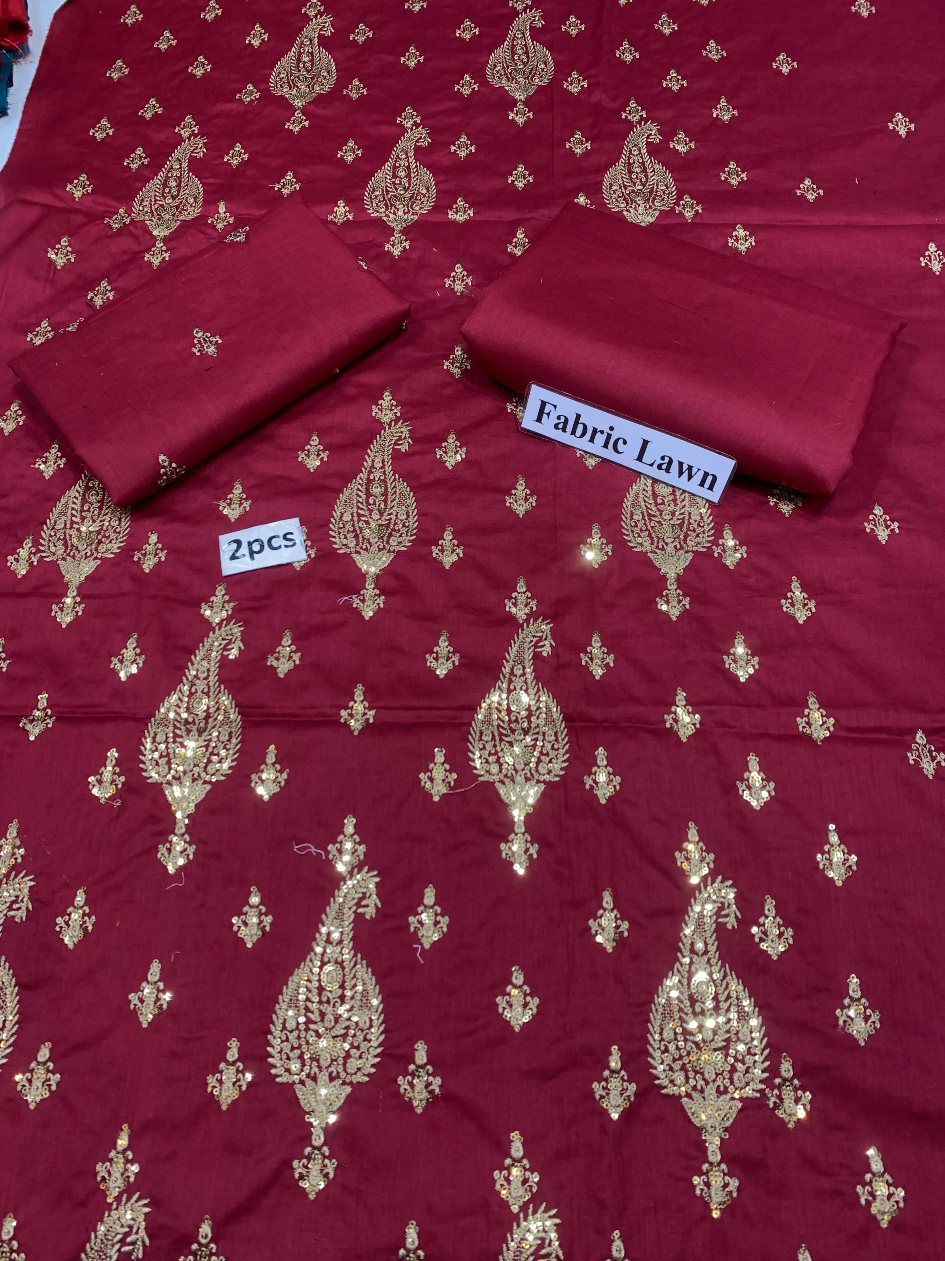 Bareeze - Lawn 2 Pcs        Embroidered Unstitched Shirt and Trouser