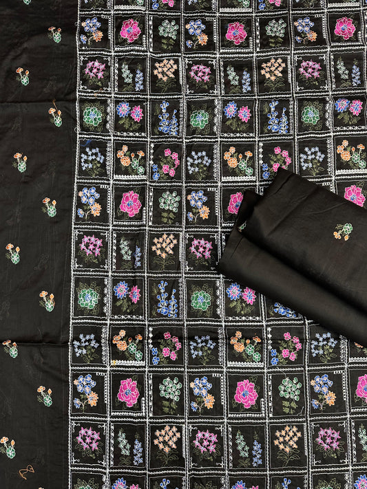 Bareeze Lawn 2 Pcs Embroidered Unstitched Suit - Summer Oufits.