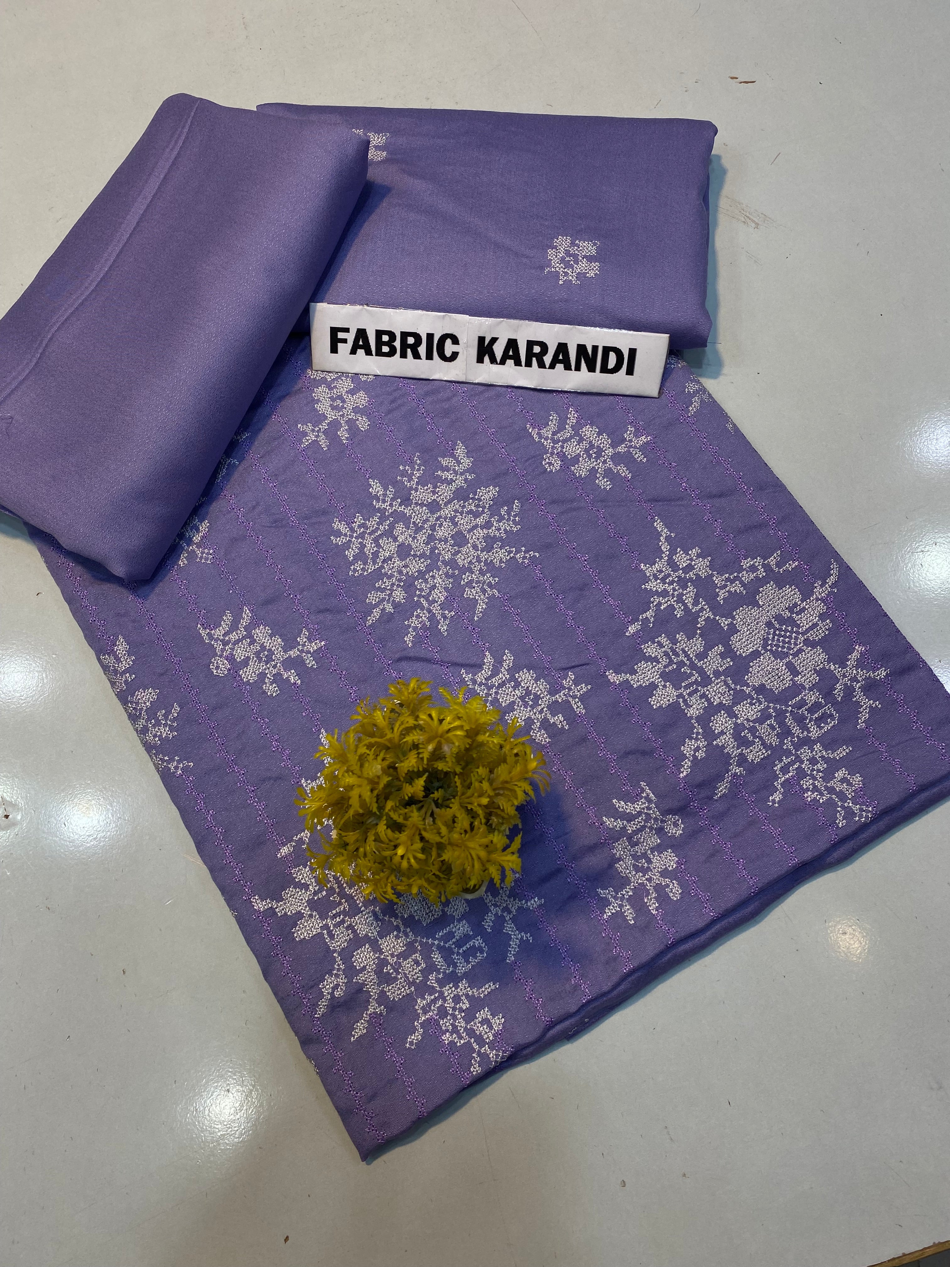 Bareeze - Karandi 2Pc                Premium Embroidered Unstitched Suit