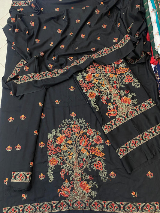 Bareeze karandi 3-Piece Premium Allover Embroidered Outfit