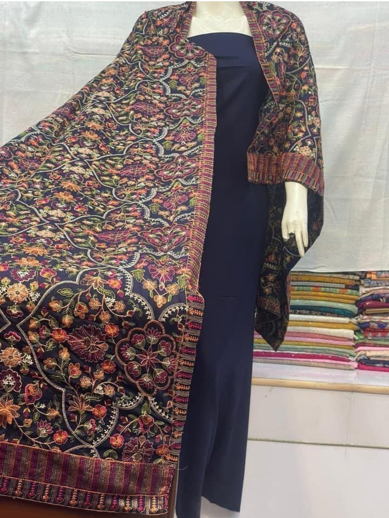 Bareeze Karandi Shawls           Heavy Viscous Embroidered      Winter Elegance