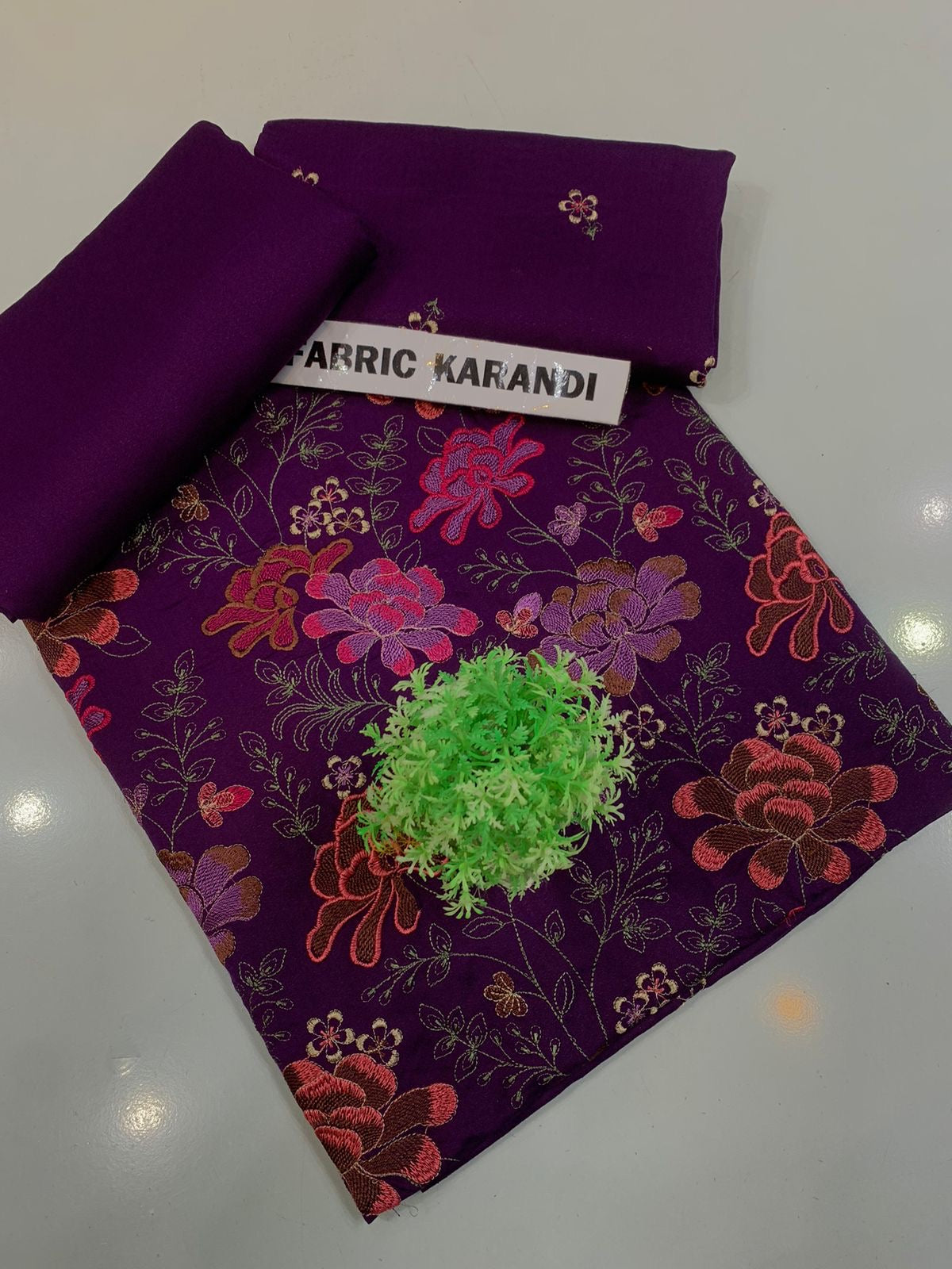 Bareeze - Karandi 2Pc      Premium Embroidered Unstitched Suit - Latest Fashion