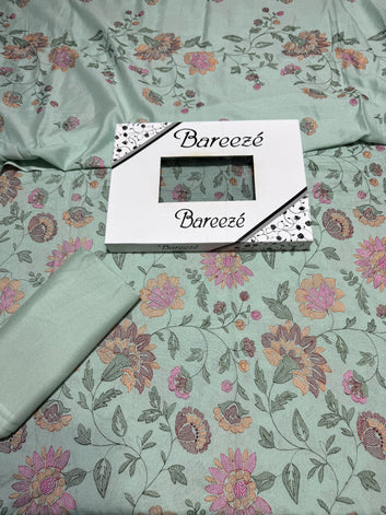 Bareeze - Karandi 3 Pcs All Over Embroidered With Karandi Dupatta