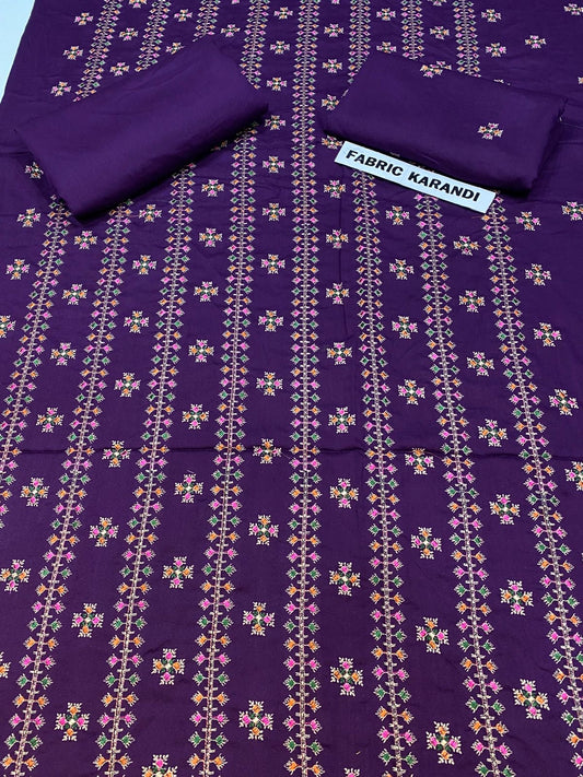 Bareeze karandi 2-Pcs Embroidered Outfit winter Elegance.