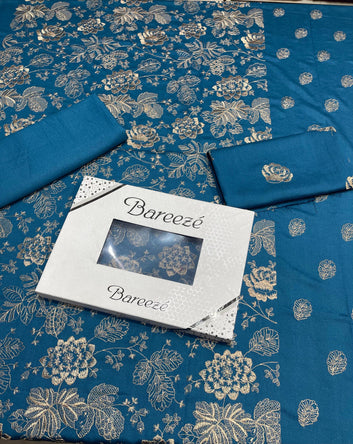 Bareeze - Karandi 2Pc Premium Embroidered Unstitched Suit