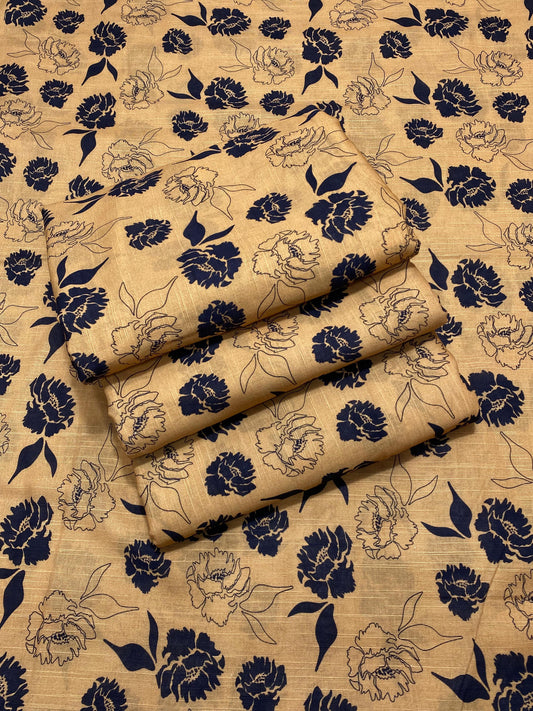 Khaddar - 2Pcs Printed Shirt and Trouser