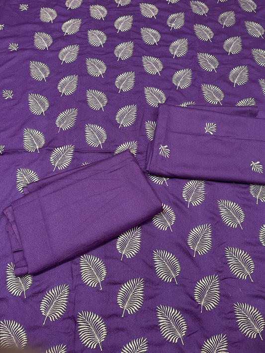 Bareeze - Karandi 2Pc Premium Embroidered Unstitched Suit