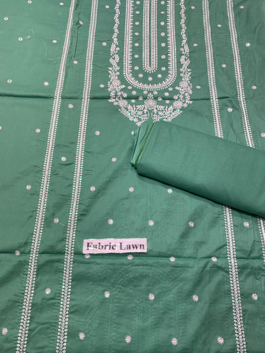 Embroidered - Lawn 2 Pcs   Unstitched Shirt and Trouser