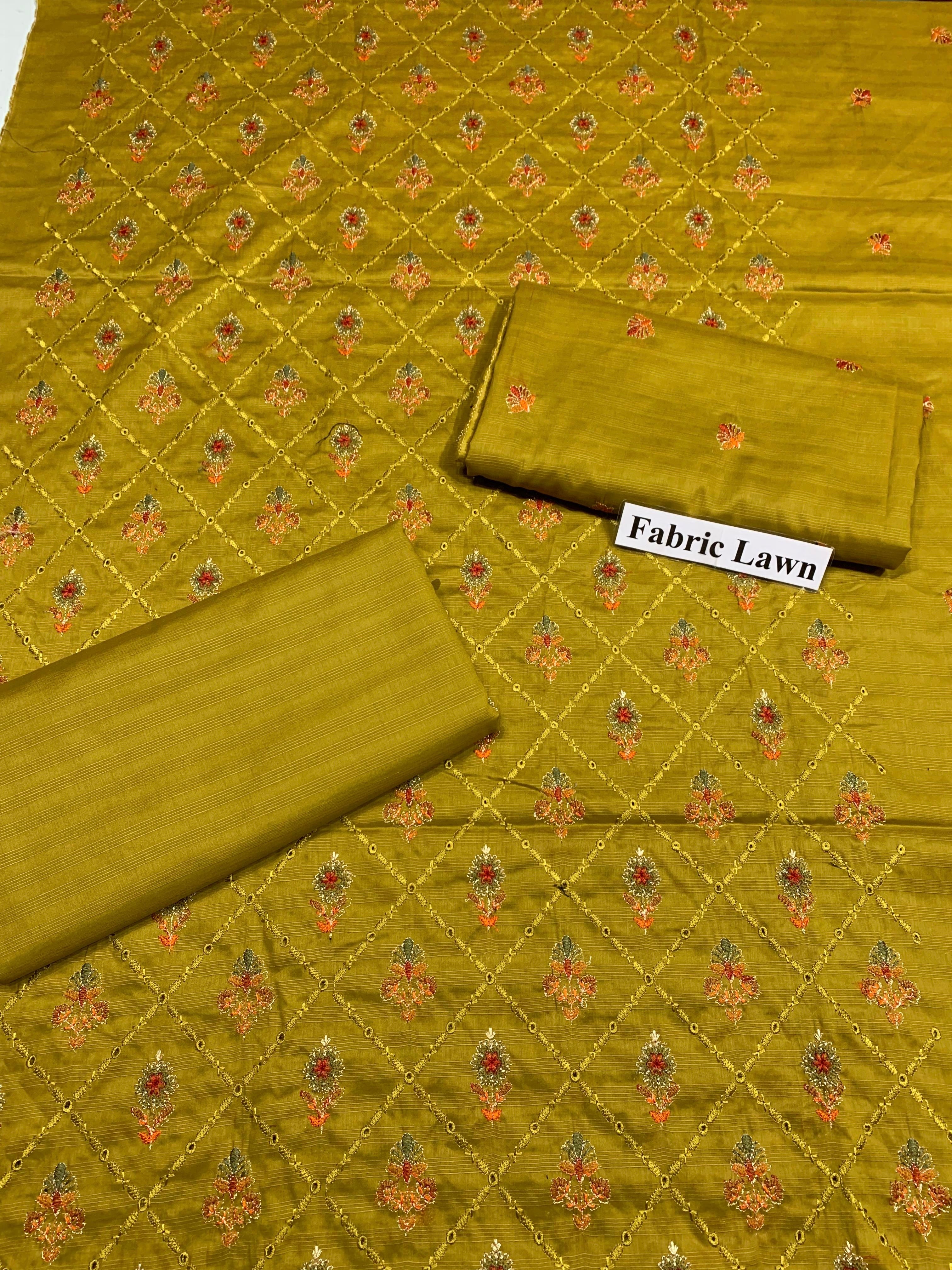 Bana Doria Lawn 2Pcs Chikan Kari Shirt with Plain Trouser