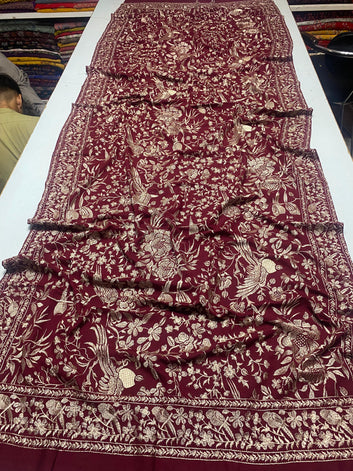 Bareeze Karandi Shawls               Heavy Embroidered