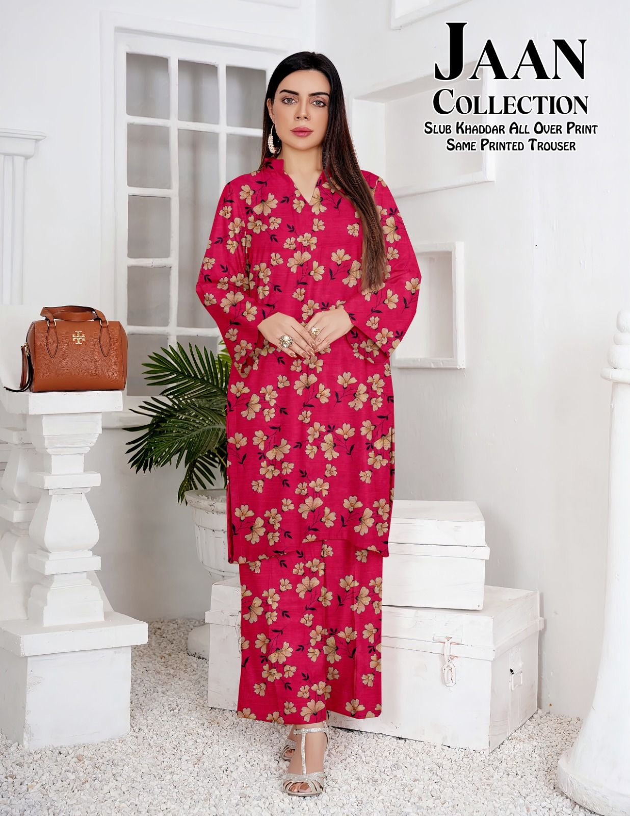 Khaddar - 2Pcs Printed Shirt And Trouser