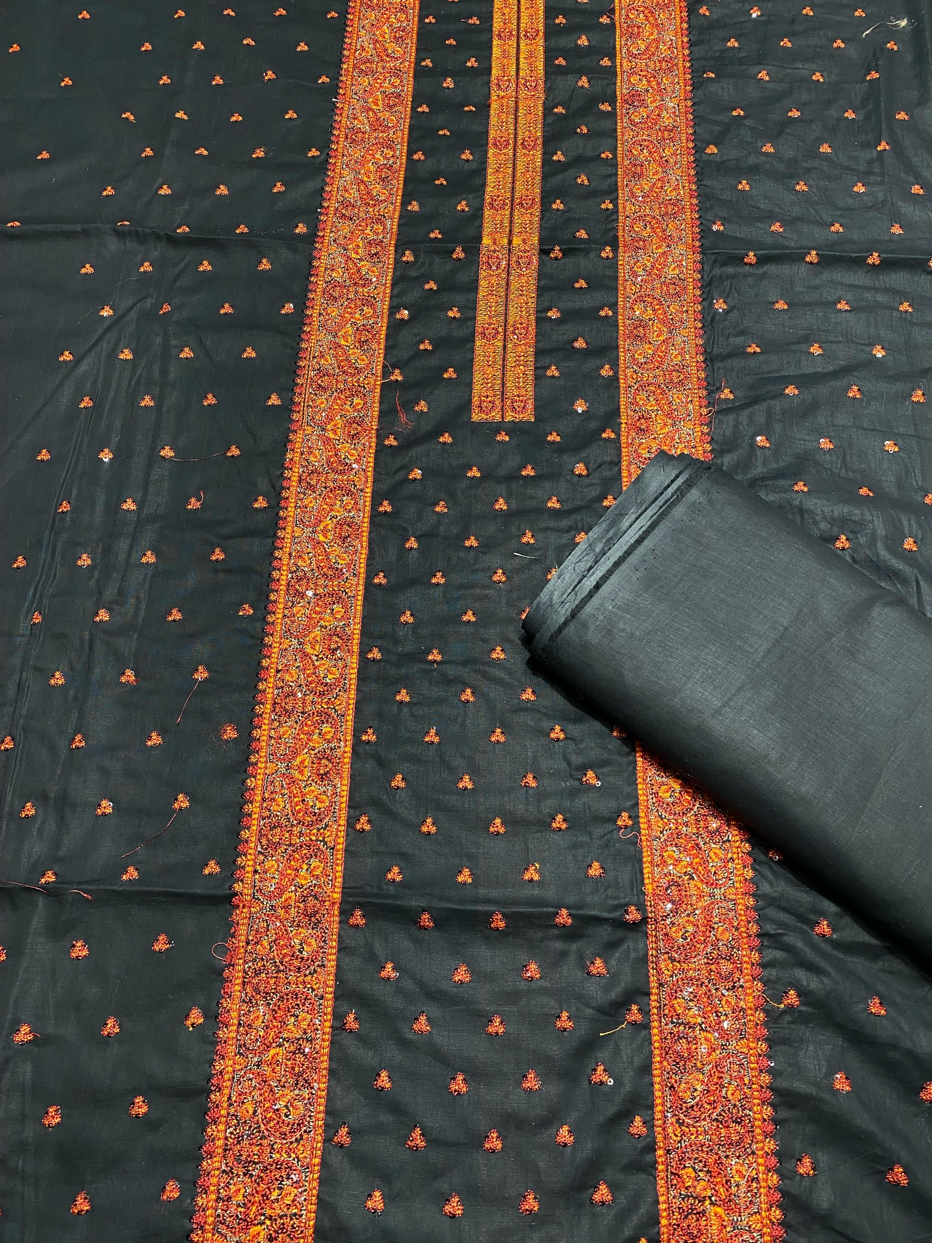 Embroidered - Lawn 2 Pcs   Unstitched Shirt and Trouser