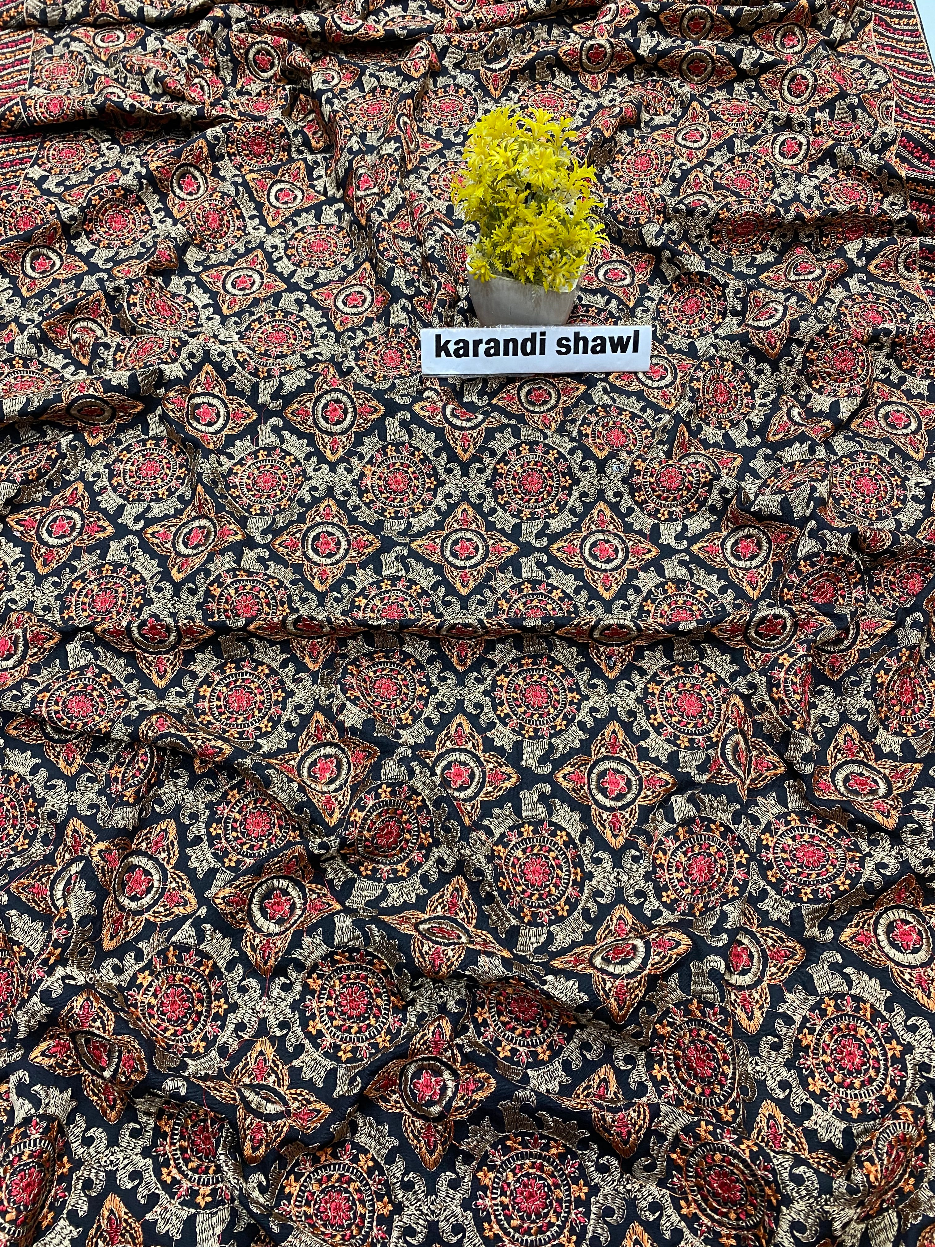 Bareeze Karandi Shawls               Heavy Viscous Embroidered