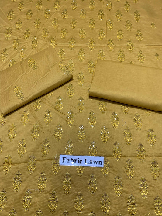 Embroidered - Lawn 2 Pcs   Unstitched Shirt and Trouser
