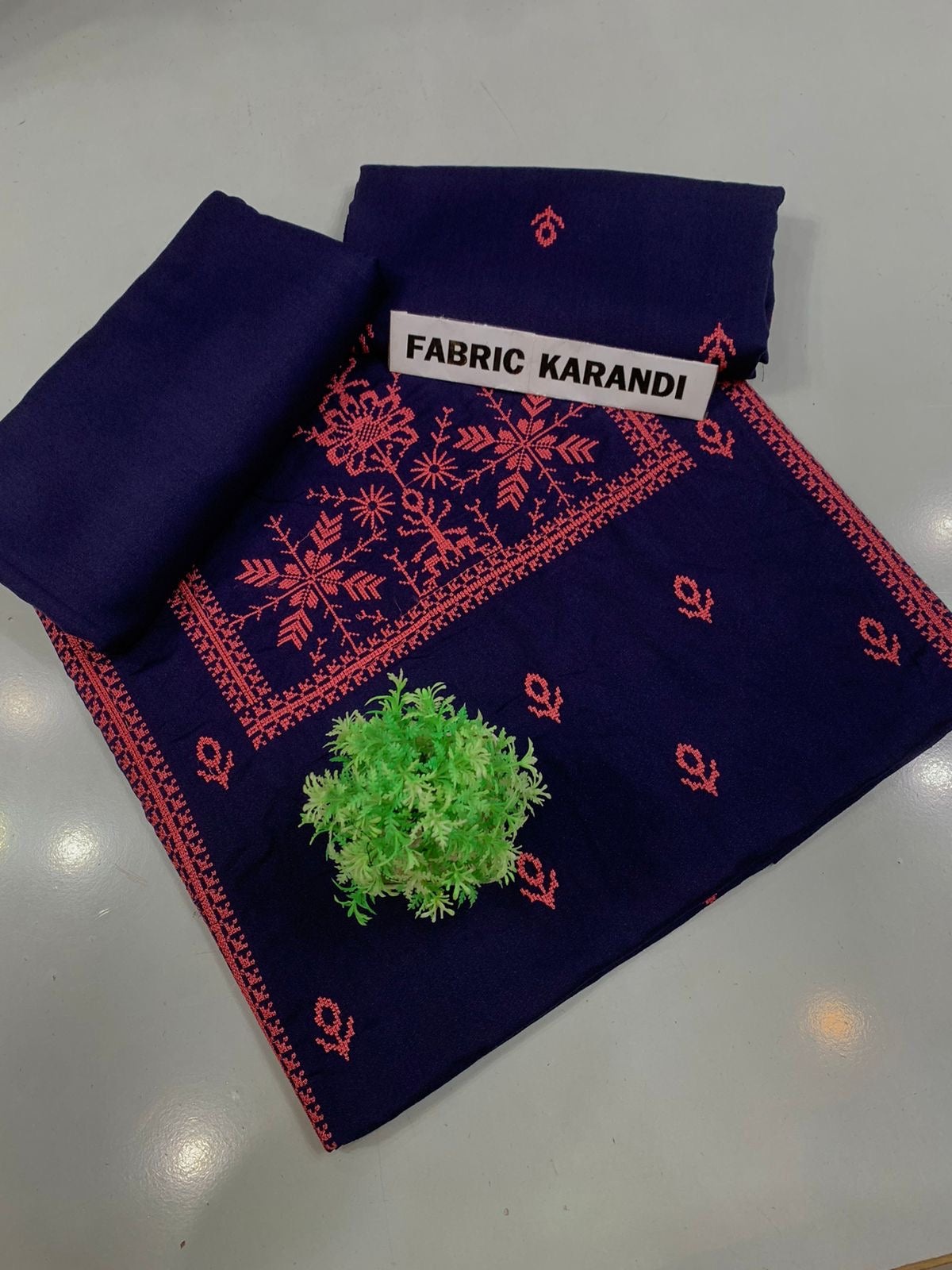 Bareeze - Karandi 2Pc      Premium Embroidered Unstitched Suit - Latest Fashion