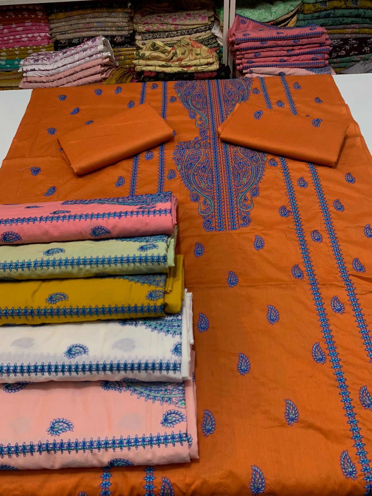 Embroidered - Lawn 2 Pcs   Unstitched Shirt and Trouser