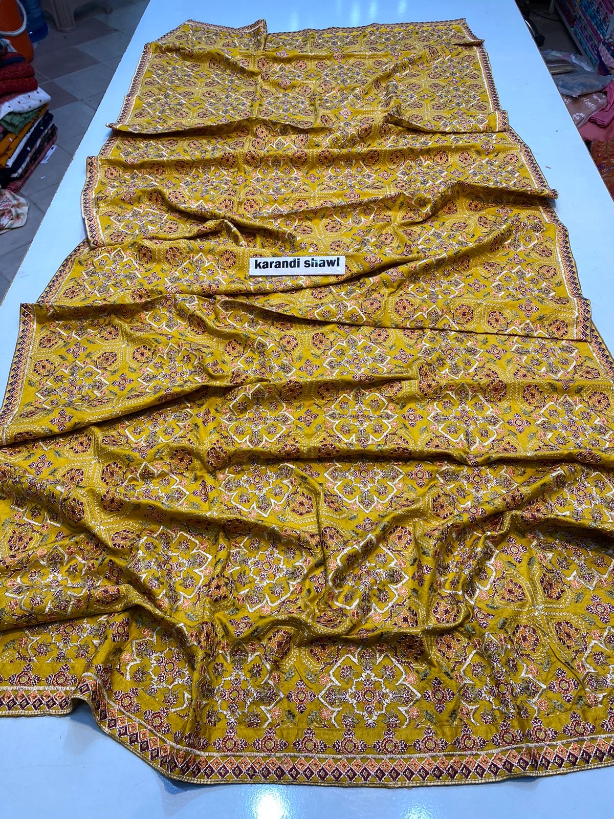 Bareeze Karandi Shawls                 Heavy Viscous Embroidered