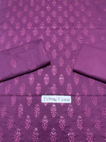 Embroidered - Lawn 2 Pcs   Unstitched Shirt and Trouser