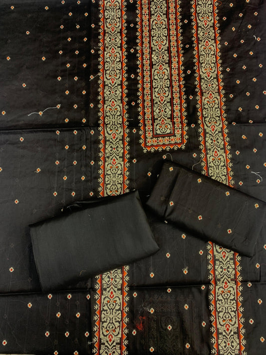 Beautiful Lawn 2 Pcs Embroidered Unstitched Suit - Summer Oufits.