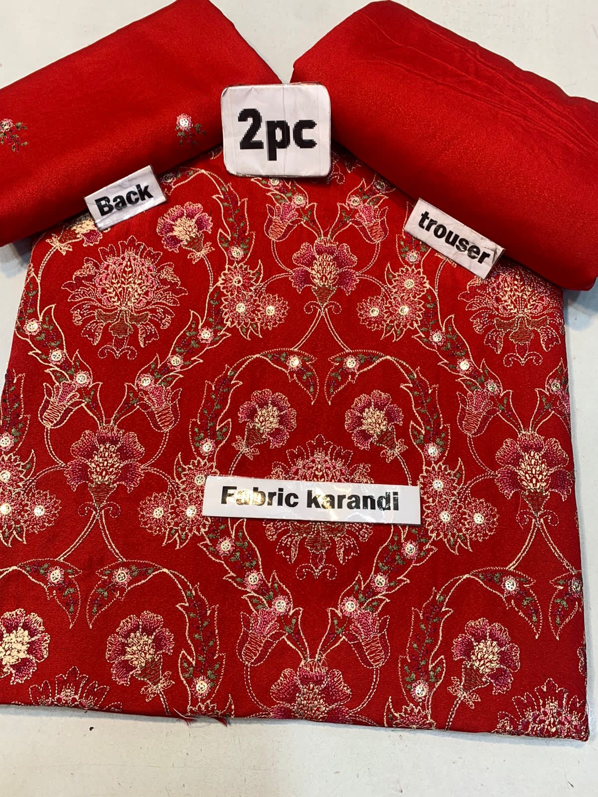 Bareeze - Karandi 2Pc      Premium Embroidered Unstitched Suit - Latest Fashion