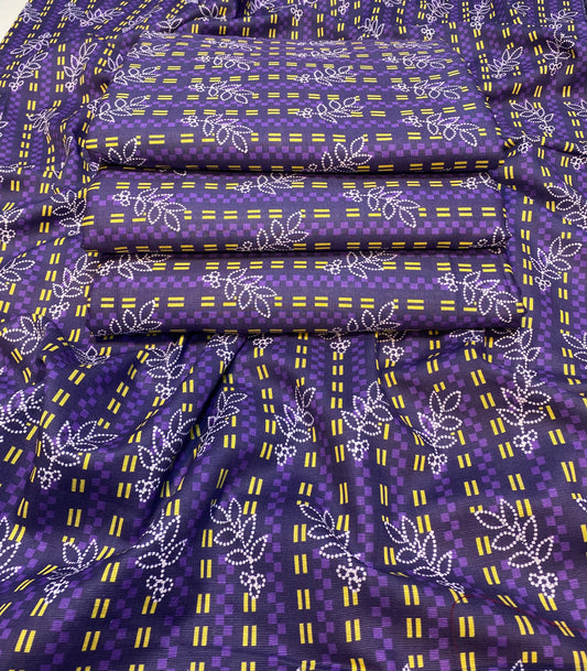Khaddar - 2Pcs Printed Shirt And Trouser