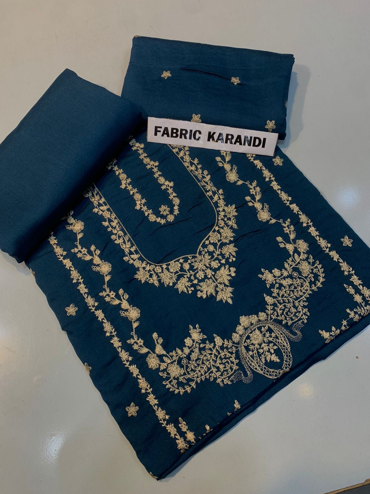 Bareeze - Karandi 2Pc      Premium Embroidered Unstitched Suit - Latest Fashion