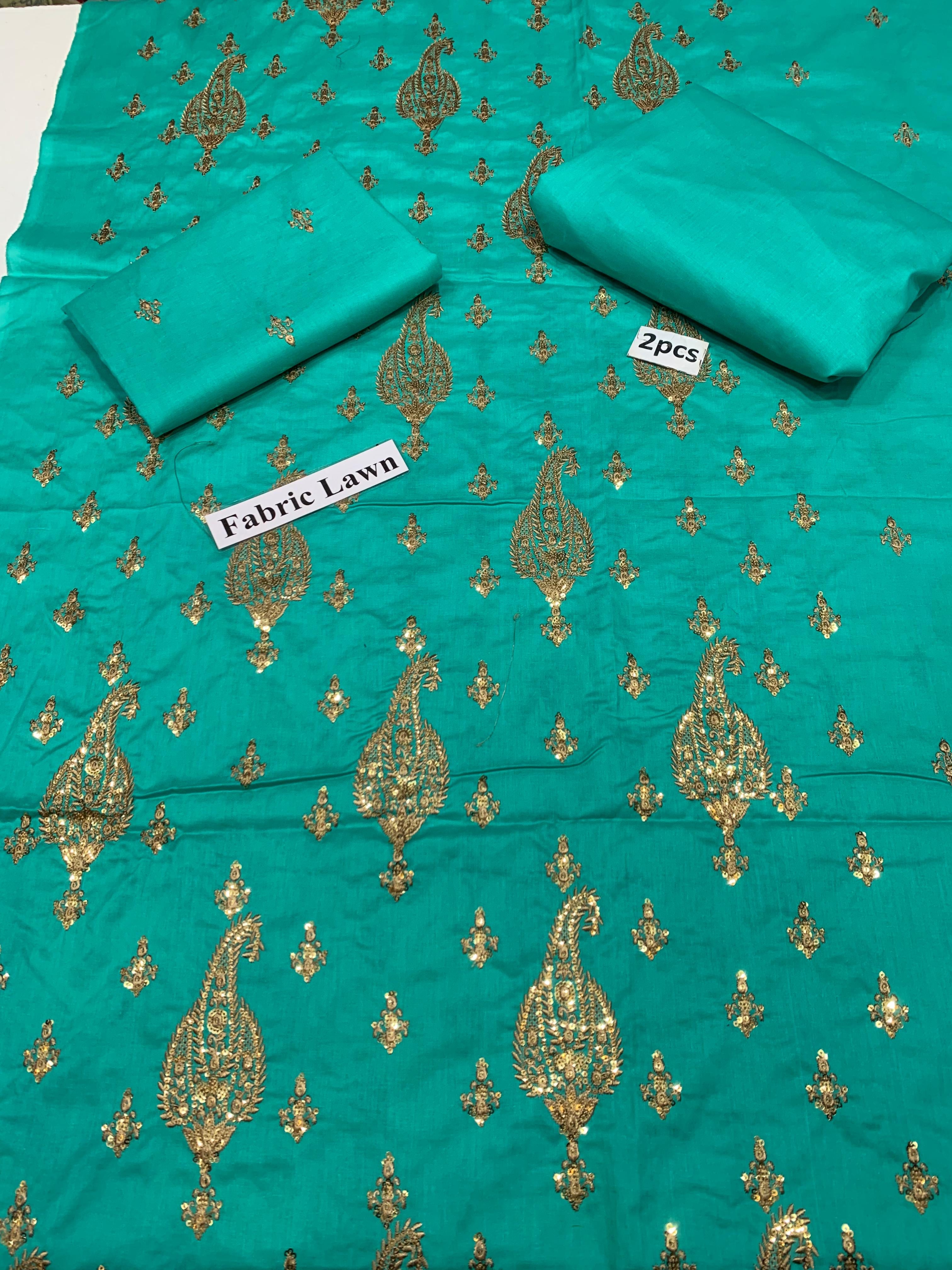 Bareeze - Lawn 2 Pcs        Embroidered Unstitched Shirt and Trouser