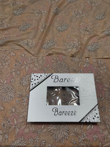 Bareeze - Lawn 3 Pcs Allover Embroidered unstitched Dress with Chiffon Dupatta.
