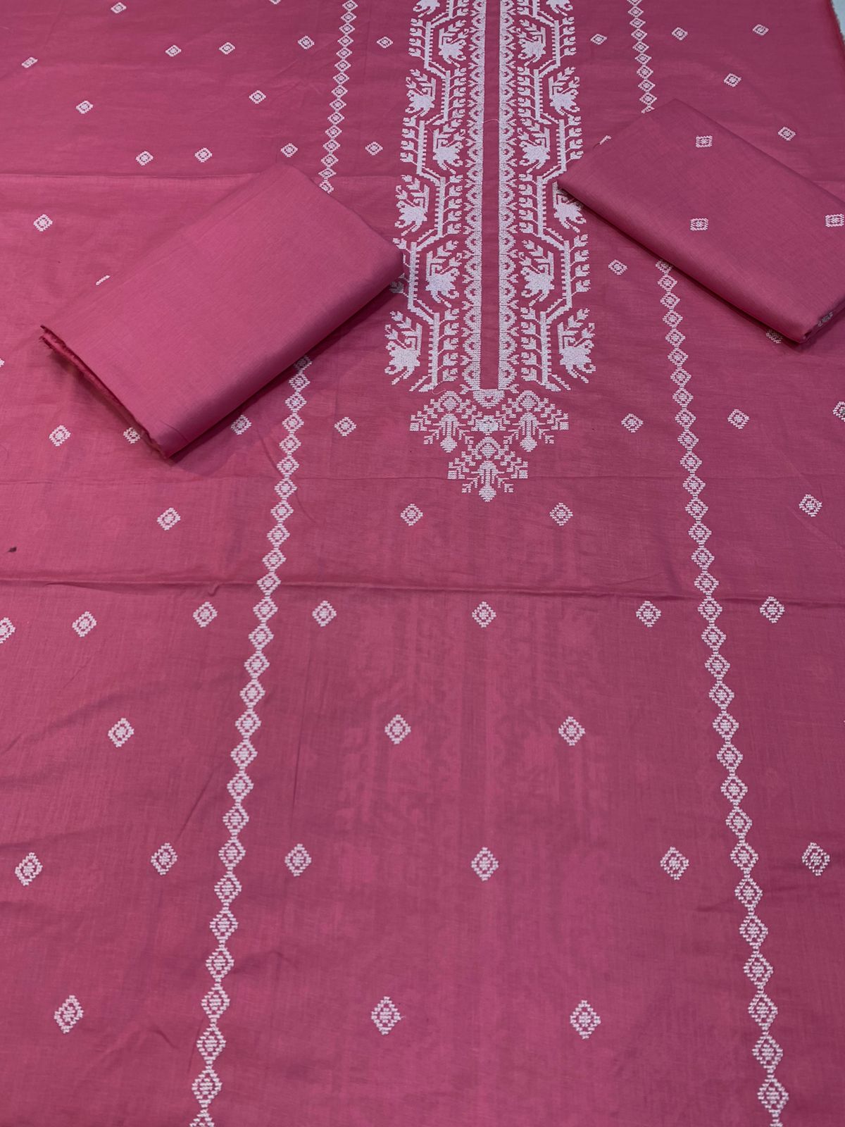 Embroidered - Lawn 2 Pcs   Unstitched Shirt and Trouser